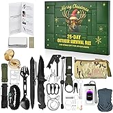 Survival Kit Advent Calendar -25 Days Christmas Countdown Calendar Emergency Survival Gears, Gift for Teen & Adult, 2025 Xmas Cool Gadgets for Outdoor Camping, Hunting,Fishing Adventure