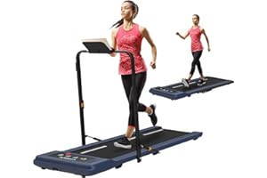 Exerpeutic 400 Lb. Capacity Heavy-Duty Walking/Jogging Exercise Treadmill - Home Gym Workout Equipment - Foldable Under Desk Design