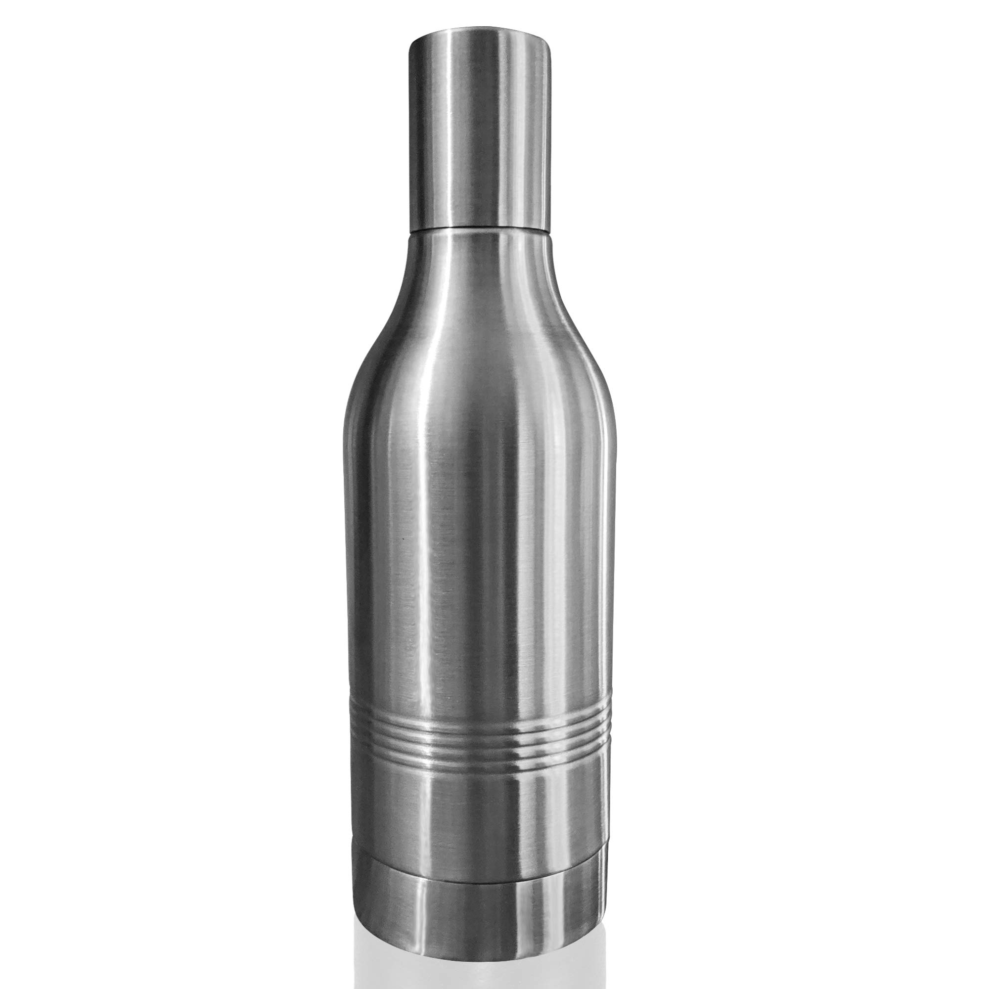 Photo 1 of CUULii Skinny, Slim, Thinner Insulated Wine Tumbler - Stainless Steel Double Walled Wine and Champagne Bottle Cooler - Portable Wine Chiller with BPA-Free Neoprene Liner - Black (750ml)