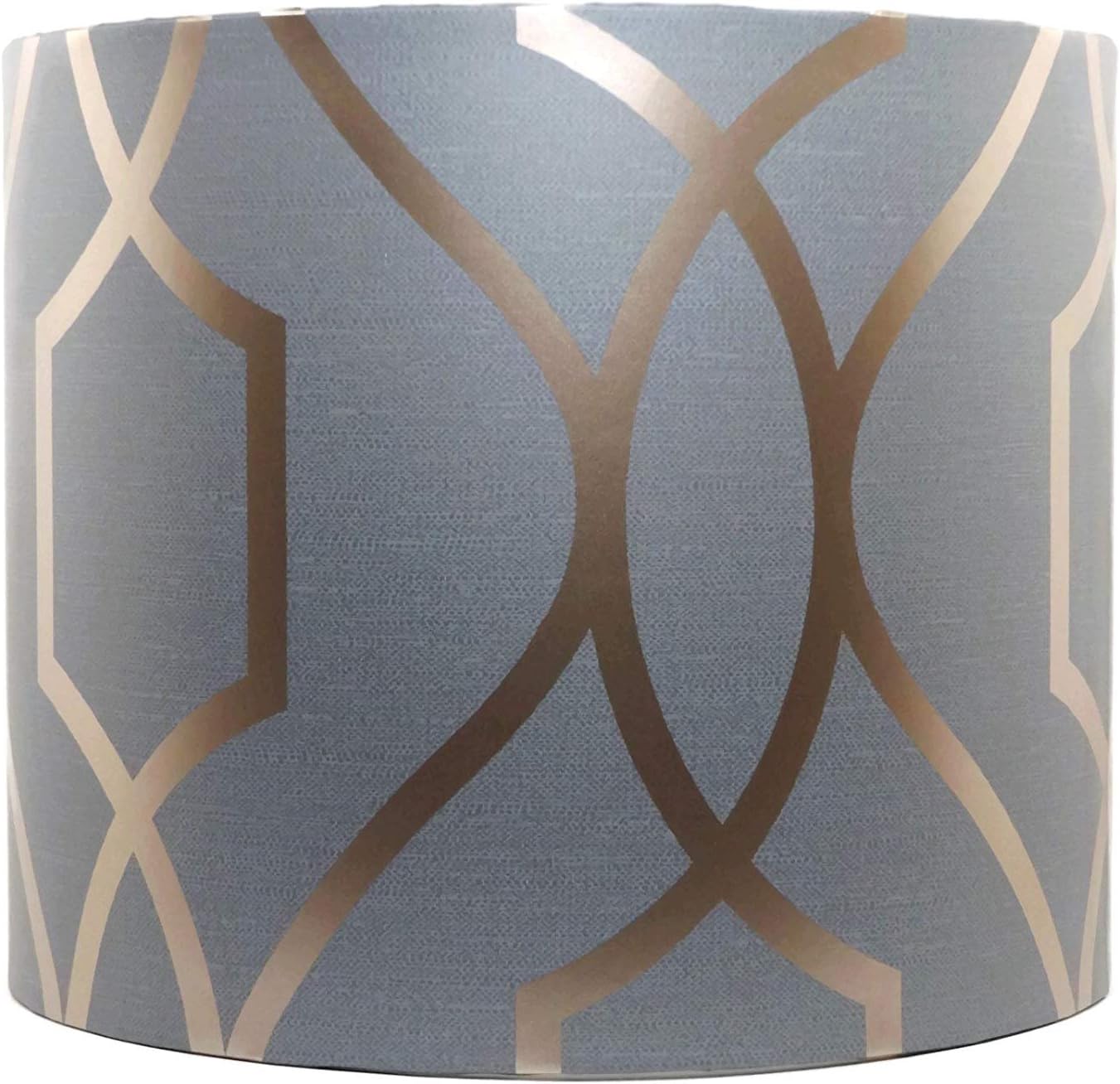 Geometric Lampshade or Ceiling Light Shade Bedroom Accessories Apex Trellis Sidewall Grey Copper Effect