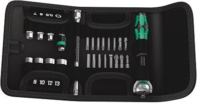 Wera Kraftform Kompakt Zyklop Speed Ratchet Socket Bit Set 1/4in 26pc