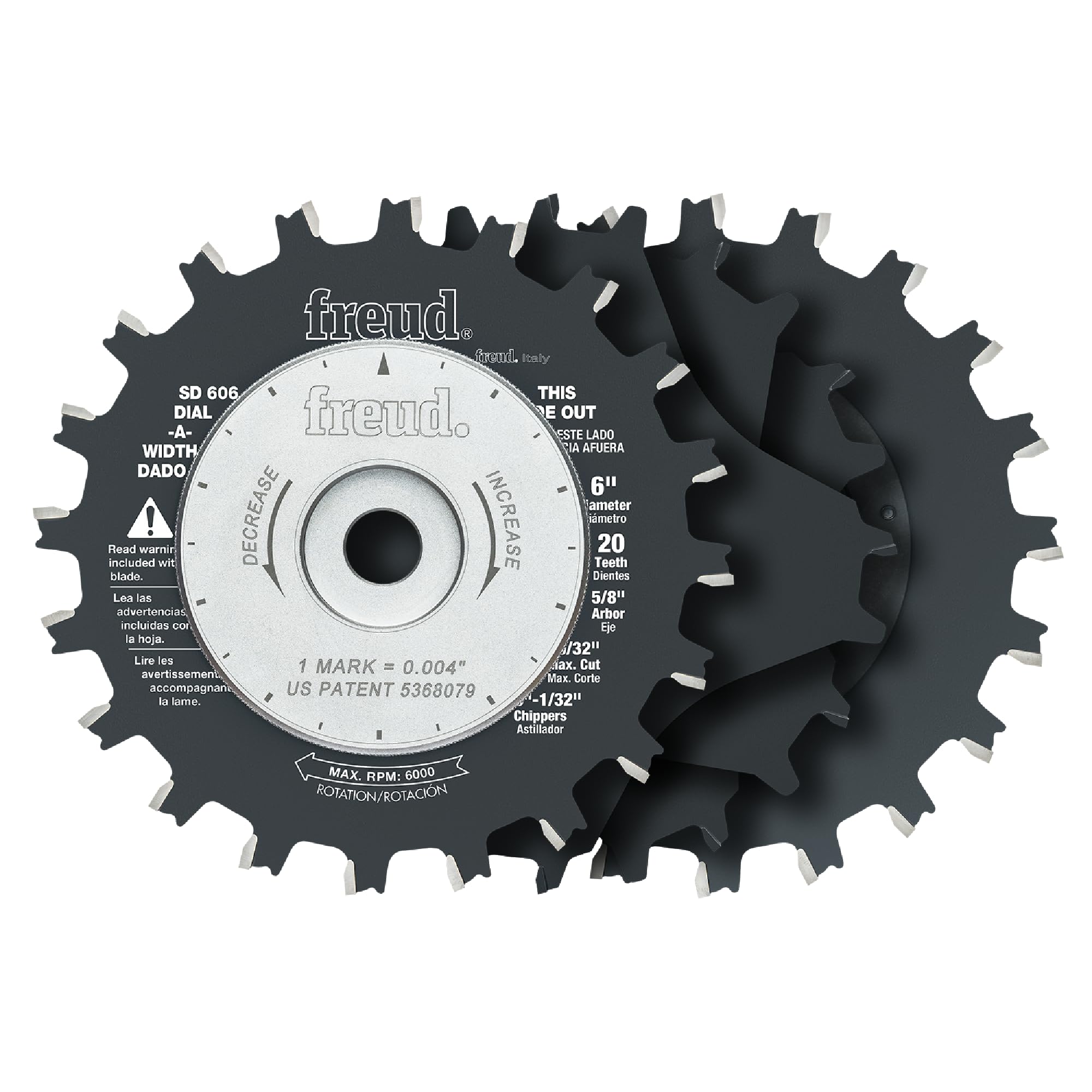 Freud SD606 6-Inch Dial-A-Width Dado, Multi, One Size