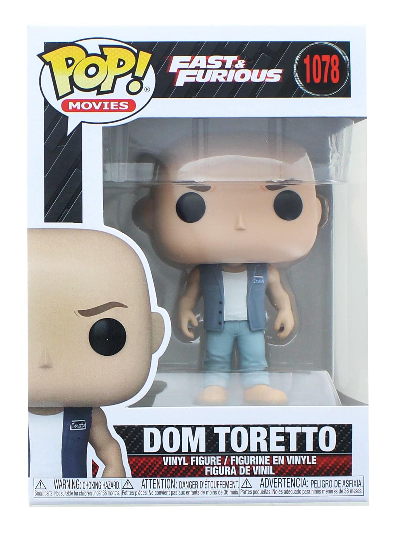 Funko Pop! Movies: Fast 9- Dom Torettoinic Furious Vinyl - Fast and Furious - Collectable Vinyl Figure - Gift Idea - Official Merchandise - Toys for Kids & Adults - Movies Fans
