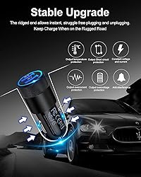 Car Charger, [2Pack/3.4a] Fast Charge Dual Port USB