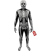 Morphsuits Day Of The Dead Skeleton Costume For Men, Adult Bodysuit, Halloween Skeleton Morph Suit
