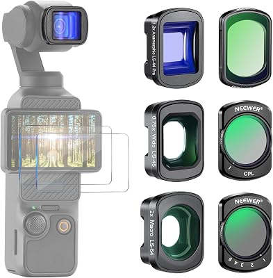 Kit de Filtros y Lentes Compatible con dji Pocket 4/3 / Xtra Muse