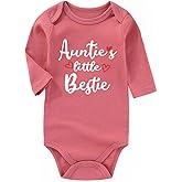 AIZFFZY Aunties Bestie Baby Clothes Aunt newborn Romper Girl Outfits Boy Bodysuits