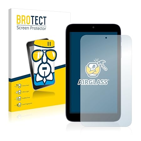 BROTECT Panzerglas Schutzfolie für Alcatel One Touch Pixi 7 - Flexibles Airglass, 9H Härte, Anti-Kratzer