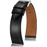 Getalia Italian leather Watch Band Tuscany Natural Vegetable-Tanned Full Grain Genuine Leather,18mm 19mm 20mm 21mm 22mm Quick Release Replacement Watch Straps for Men and Women Thin and Soft