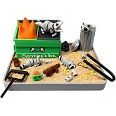 Dumpster Fire Zen Garden for Desk, Funny Coworkers Office Accessory Gifts | Mini Desktop Zen Sand Garden Kit, Funny Gifts for Coworkers, Bosses, Friends, Christmas, Valentine - Day, Birthday