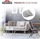 X-Protector Chair Pads 48 Pcs Felt Furniture Floor Protectors 25mm view 6