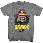 American Classics Macho Man 1980's Heavyweight Wrestler Savage Adult T-Shirt Tee