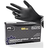 PREMIUM 6g HEAVY DUTY BLACK NITRILE GLOVES PF MEDIC Produktbild-Vorschau 1