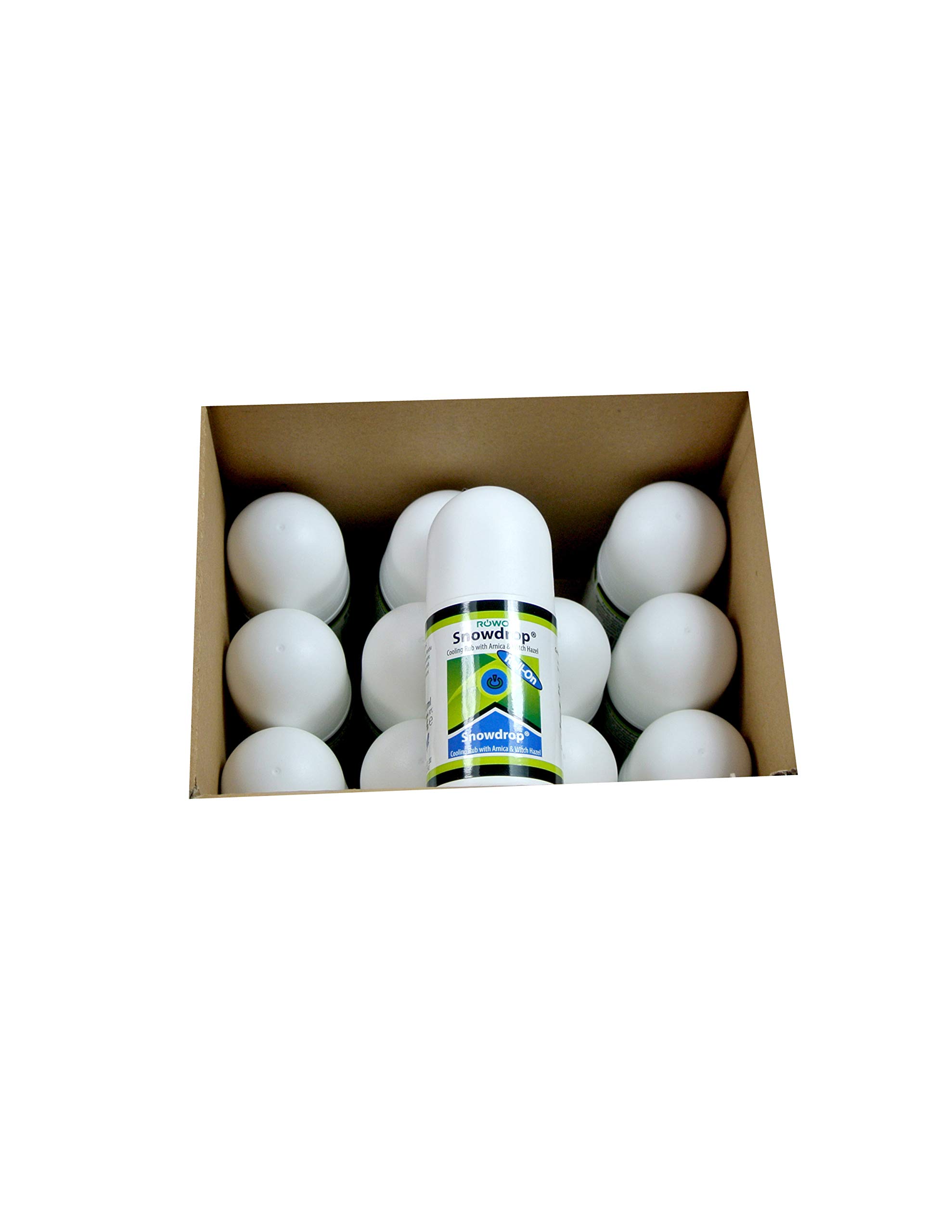 Snowdrop Paraben-Free Cooling Rub with Arnica & Witch Hazel: Roll-On 12 x 50 ml