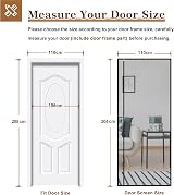 Yotache Magnetic Screen Door 110 x 205 cm Left Right Universal Opening view 3