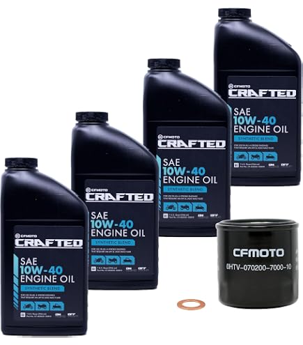 Amazon.com: CF-MOTO Crafted 10W-40 Semi-Synthetic Oil, 1 Quart for