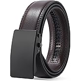 AWAYTR Ratchet Leather Belt for Men - Genuine Leather Black and Brown Belt for Dress Casual Pants