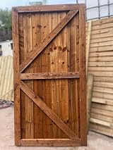 Beds Planet Garden Gate Pedestrian Wooden Gate 180cm H 83cm W 6cm D view 6