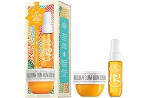 Sol de Janeiro Party of Two Beauty Gift Set | Travel Size Body Cream & Perfume Mist Minis | Limited Edition Holiday Set | $36 Value