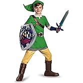 The Legend of Zelnda Link Deluxe Costume, Officially Licensed The Legend of Zelda Costume for Kids
