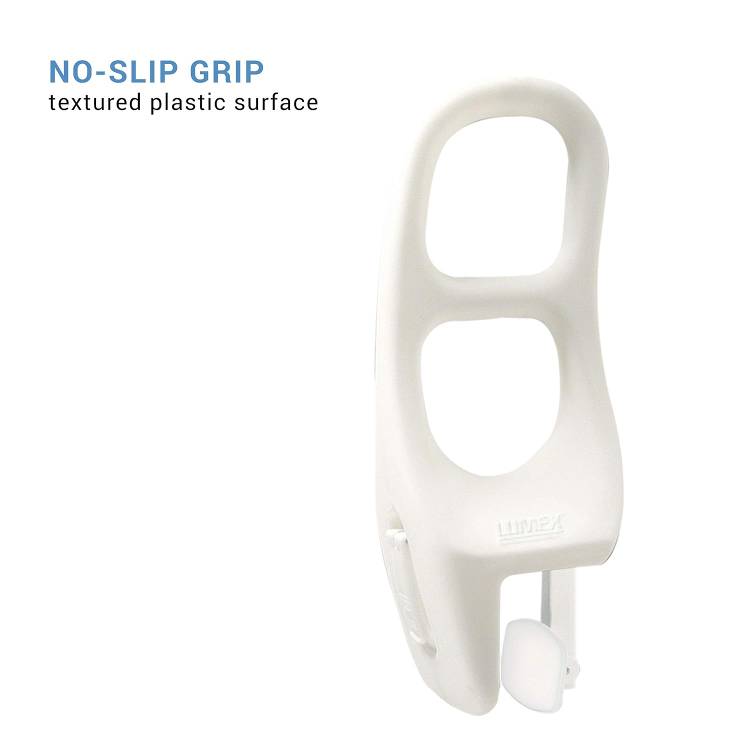 Lumex Tub-Guard Bathtub Safety Rail - Tool-Free Installation and Removal - 16.5" Tall, White, 69663A-1: Industrial & Scientific