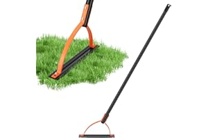 BLUMWAY 60 INCH Weed Grass Cutter with Double-Edged Serrated Sharp Steel Blade, Weed Cutter Tool, Manual Weed Whacker, Grass Whip, Stand Up Heavy Duty Weeder Tool with Long Handle for Weeds Yard