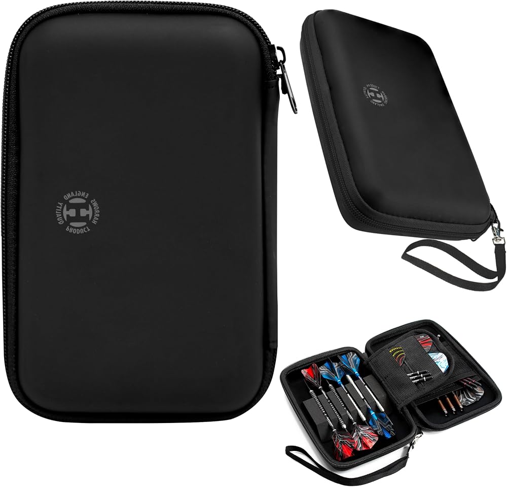 Harrows Blaze Pro 6 Dart Case Black Holds 6 Darts EVA Protective Case