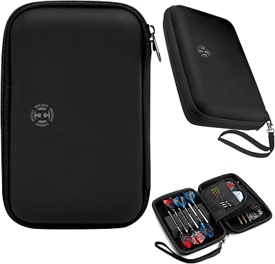Harrows Blaze Pro 6 Dart Case Black Holds 6 Darts EVA Protective Case