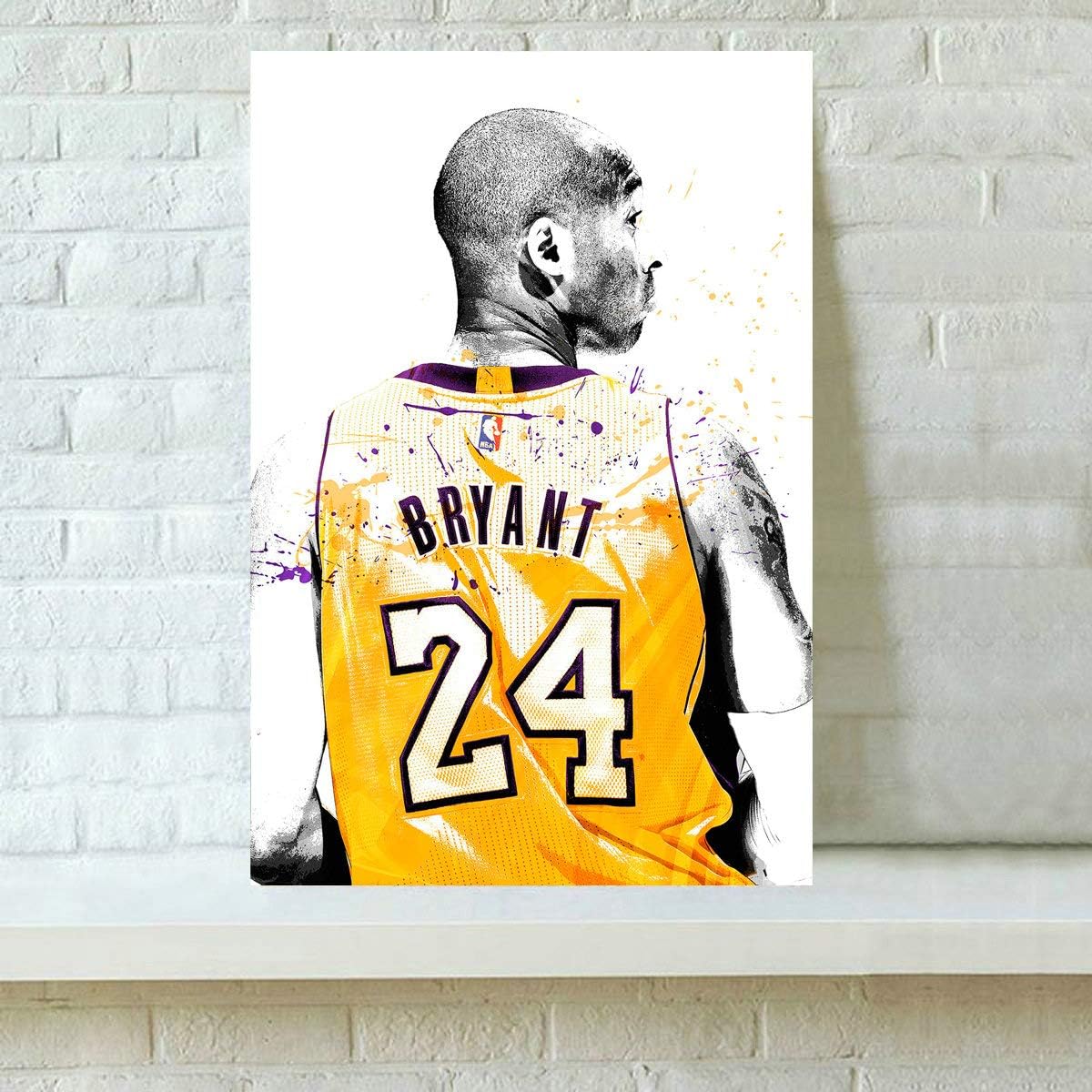 HD Print Oil Paintings Home Wall Decor Art on Canvas Kobe Bryant 16x24inch (Unframed)