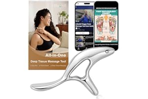 lifechill Trigger Point Massage Tool for Deep Tissue Massage & Gua Sha, Muscle Scraper Tool for Full Body Pain Relief, Thumb Saver Acupressure Tool, FSA HSA Eligible