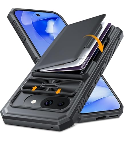 Custodia A Portafoglio Foluu Per Google Pixel 9 Pro XL 2024, Con Tela E Bumper TPU, Cavalletto E Chiusura Magnetica