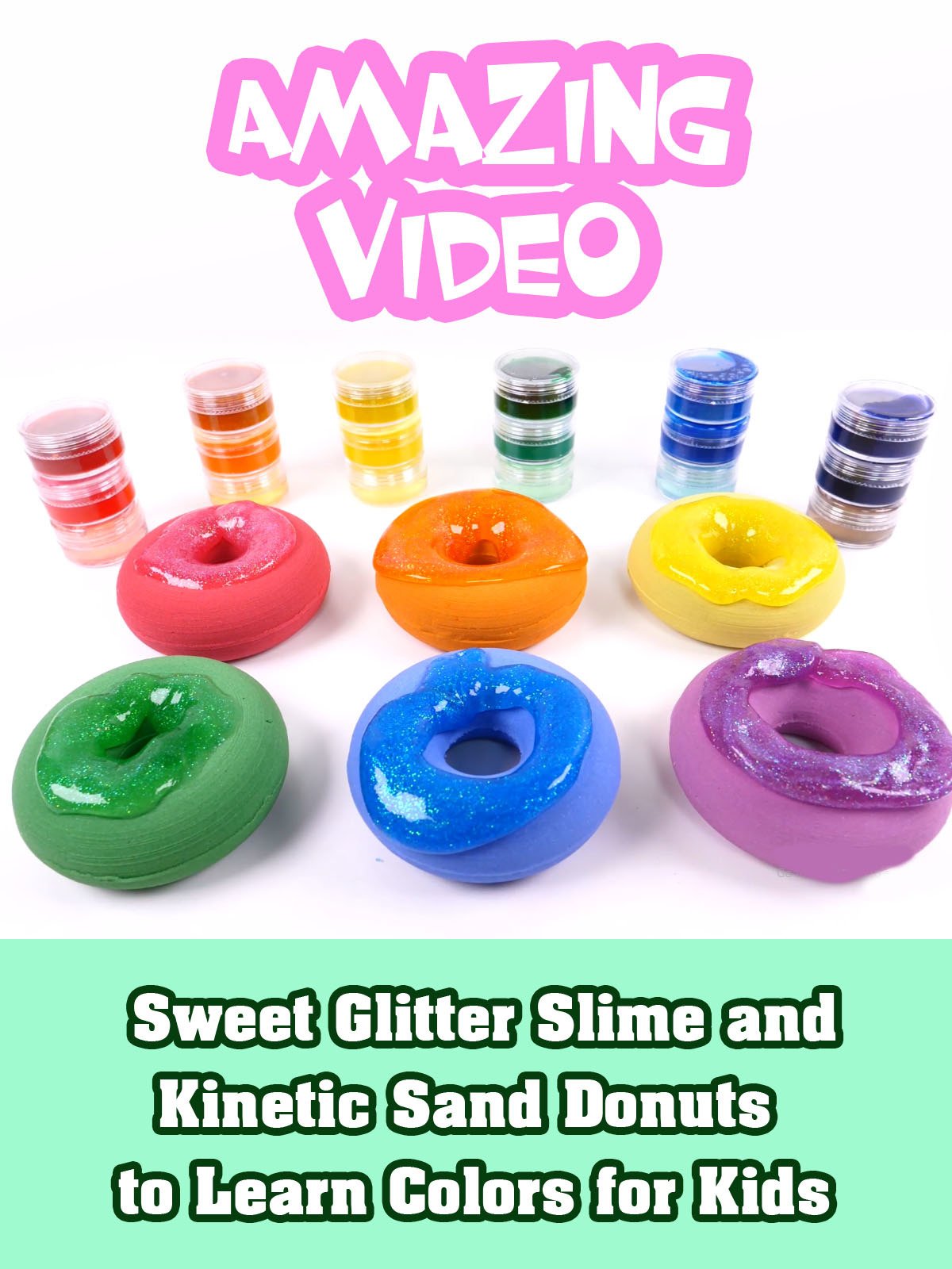 learn colors kinetic sand