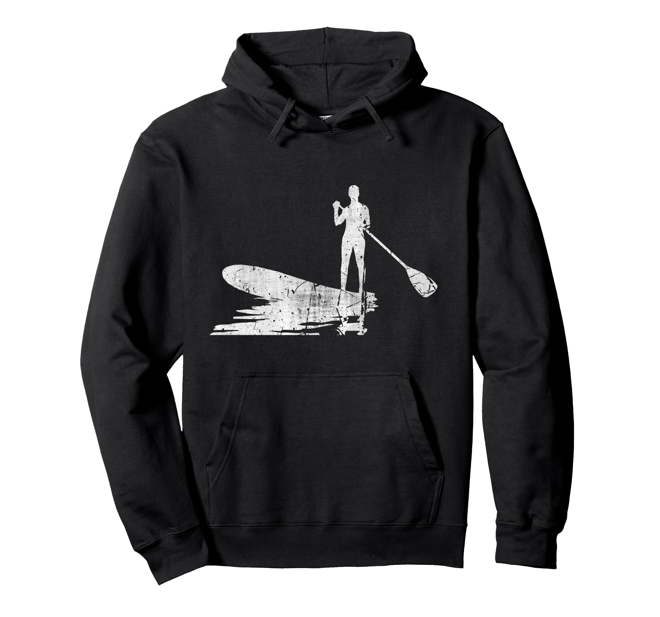 STAND UP PADDLE, PADDLING, SUP, PADDLEBOARDING, AT NIGHT Pullover Hoodie
