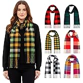 Haysandy 6 Pcs Winter Scarf for Women Scarves Warm Bulk Pashmina Shawls 79 x 13in Wedding Gift Shawls Wraps