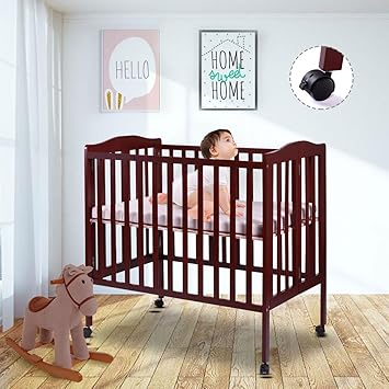 portable wood crib