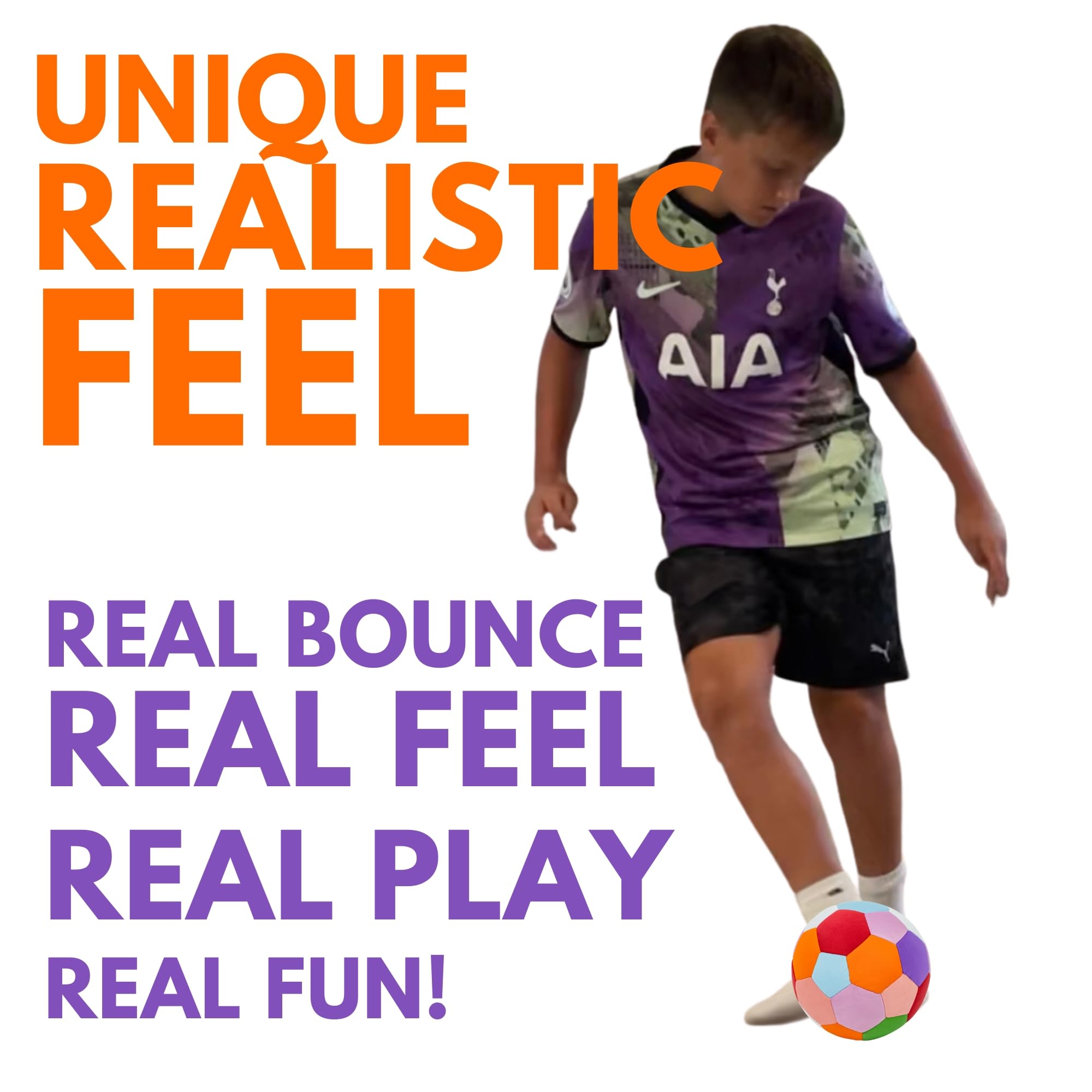 The House Ball - The Original Soft and Safe Indoor Soccer Ball Size 4 Created for Inside Your Home and Yard - Fun Soccer Gift - Perfect Kids Soccer Ball