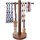 JNATER Wooden Baseball or Softball Drip Necklace Organizer Holder - Baseball Championship Ring Display Holder, Drip Necklace & Championship Ring Holder, Baseball Gifts