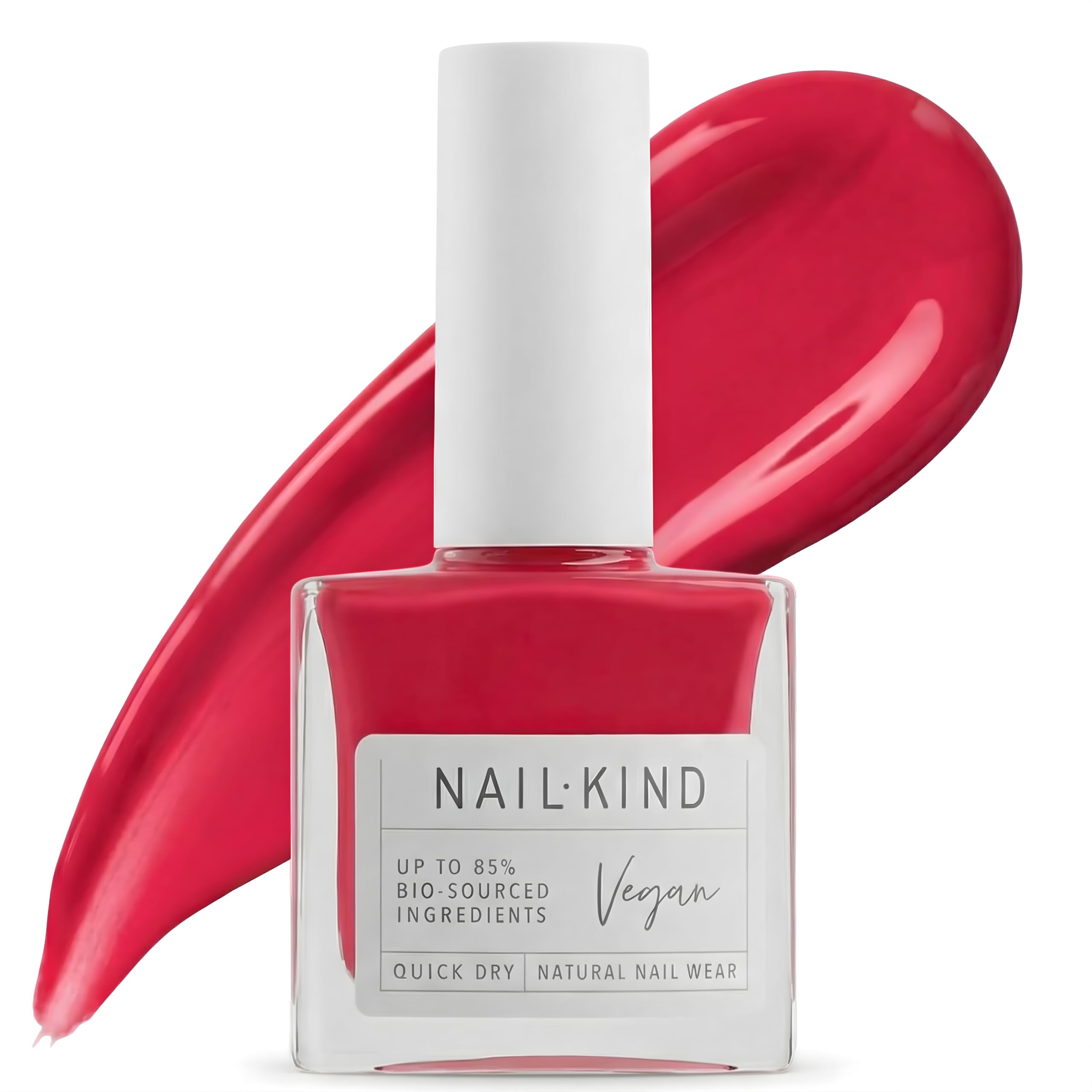 Nail Polish Red 8 ml-Popsicle Party, Vegan Quick Dry Nail Varnish, Long Lasting Chip Resistant Manicure, PETA Certified Cruelty Free, High-Shine Finish-by NailKind