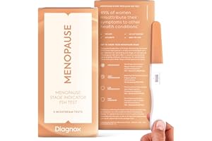 DIAGNOX HEALTH DIAGNOX FSH Menopause Test Kit - 5 Pack Menopause Stage Indicator - Clinical Grade Midstream FSH Test at Home - No Mobile App Needed