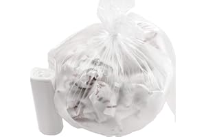 Mop Mob Leak-Proof Clear 4 Gallon Trash Can Liners, 100 Count, Coreless Roll, No Mess Disposal, Guaranteed for Life