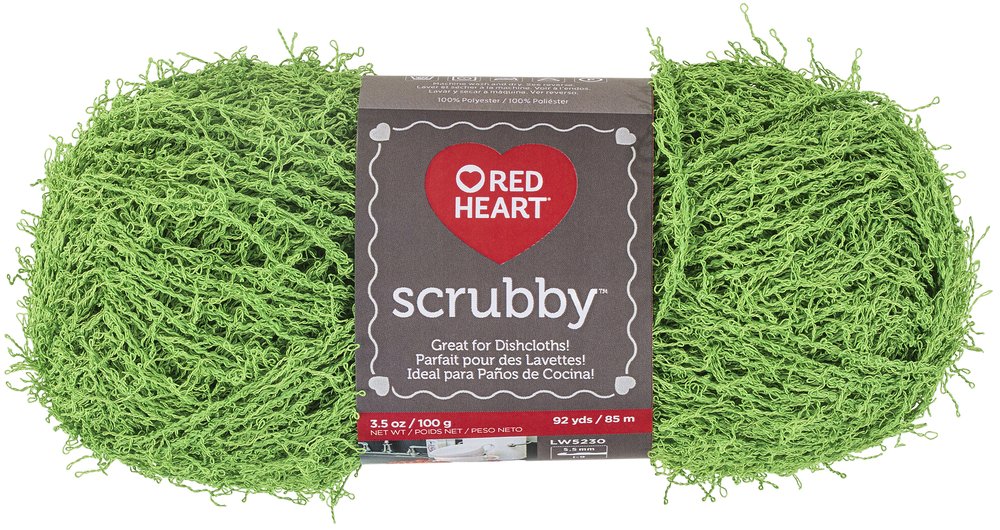 Coats Yarn Lime -Yarn Scrubby