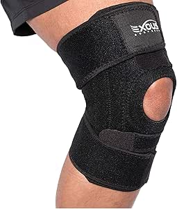Knee Brace Support For Knee Pain Non Slip Fit 4-Way Adjstable Wrap Around Compression Patellar - Side Stabilizing For Mensicus Tear LCL, MCL, ACL Arthritis ligament injury Mens Womens