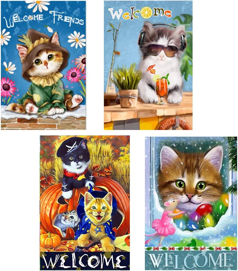 Best Small Garden Flags With Cats