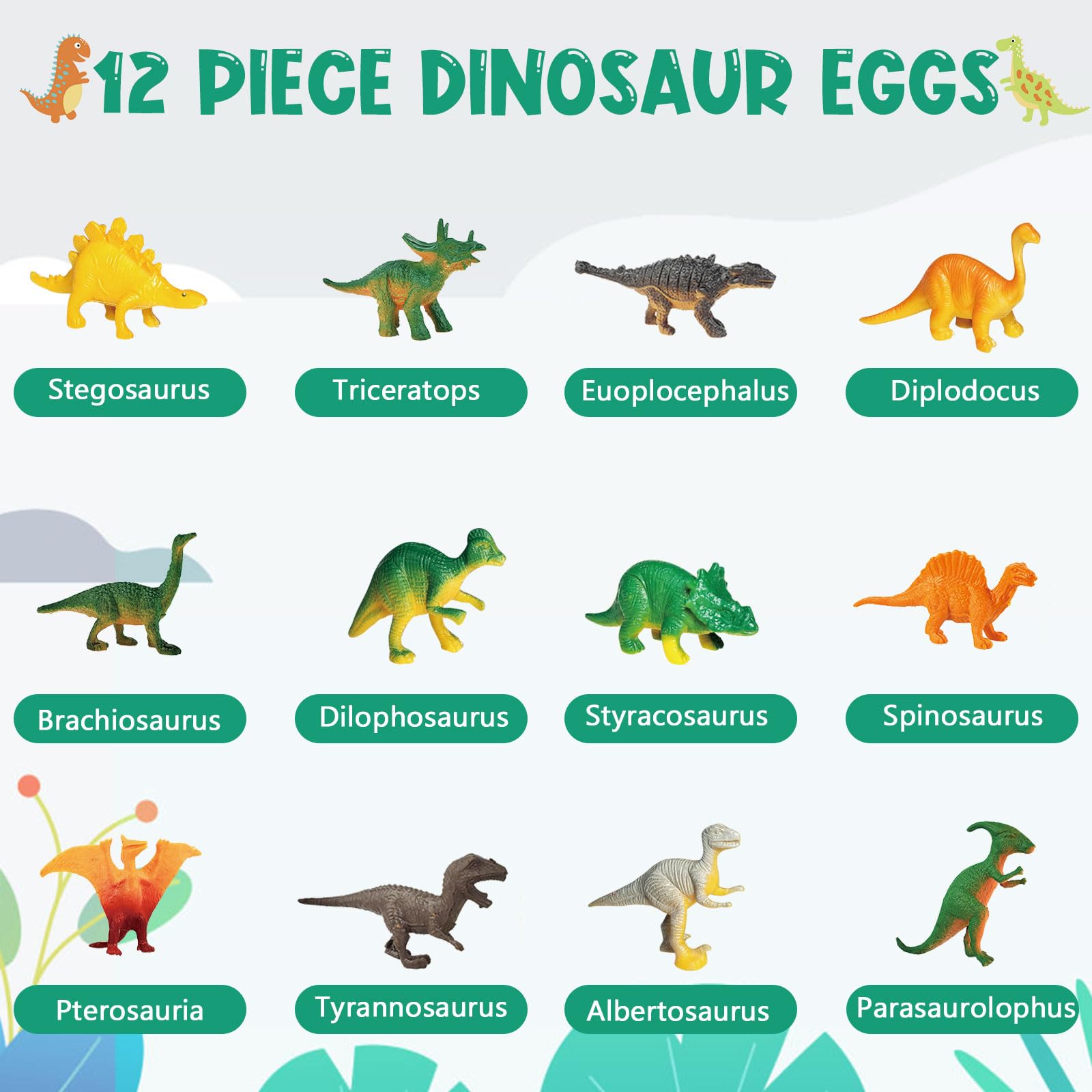 Dinosaur Eggs Excavation Kit - 12 Unique Eggs Dinosaur Toy, Science STEM Gifts for Boys Girls Age 6-12