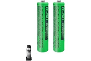 ZZWJBCYLE 2 Pack BK-40AAABU Ni-MH AAA Rechargeable Battery for Panasonic, 1.2v 400mah Rechargeable AAA Batteries for Panasonic Cordless Phones, Remote Controls, Electronics
