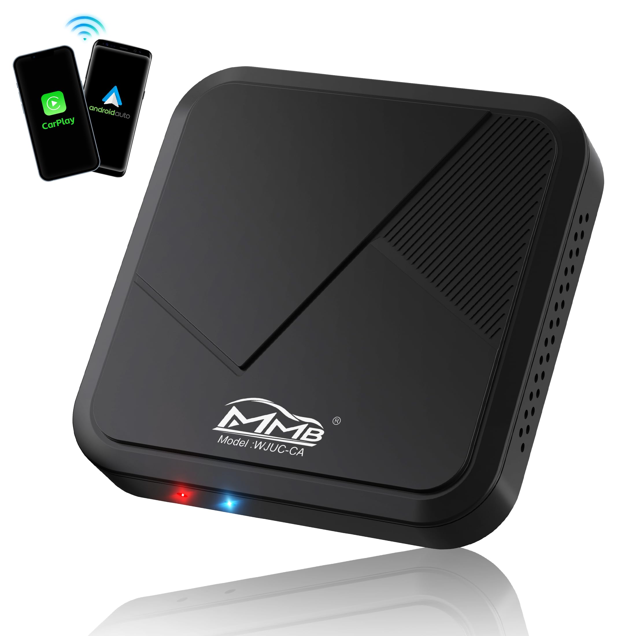 Wireless CarPlay, 2-in-1 Dual Channel, Android Car Adapter, BT5.2, 5.8 GHz WiFi, for iPhone and Android Phones, Suitable for Cars Equipped with OEM Wired CarPlay or Android Car