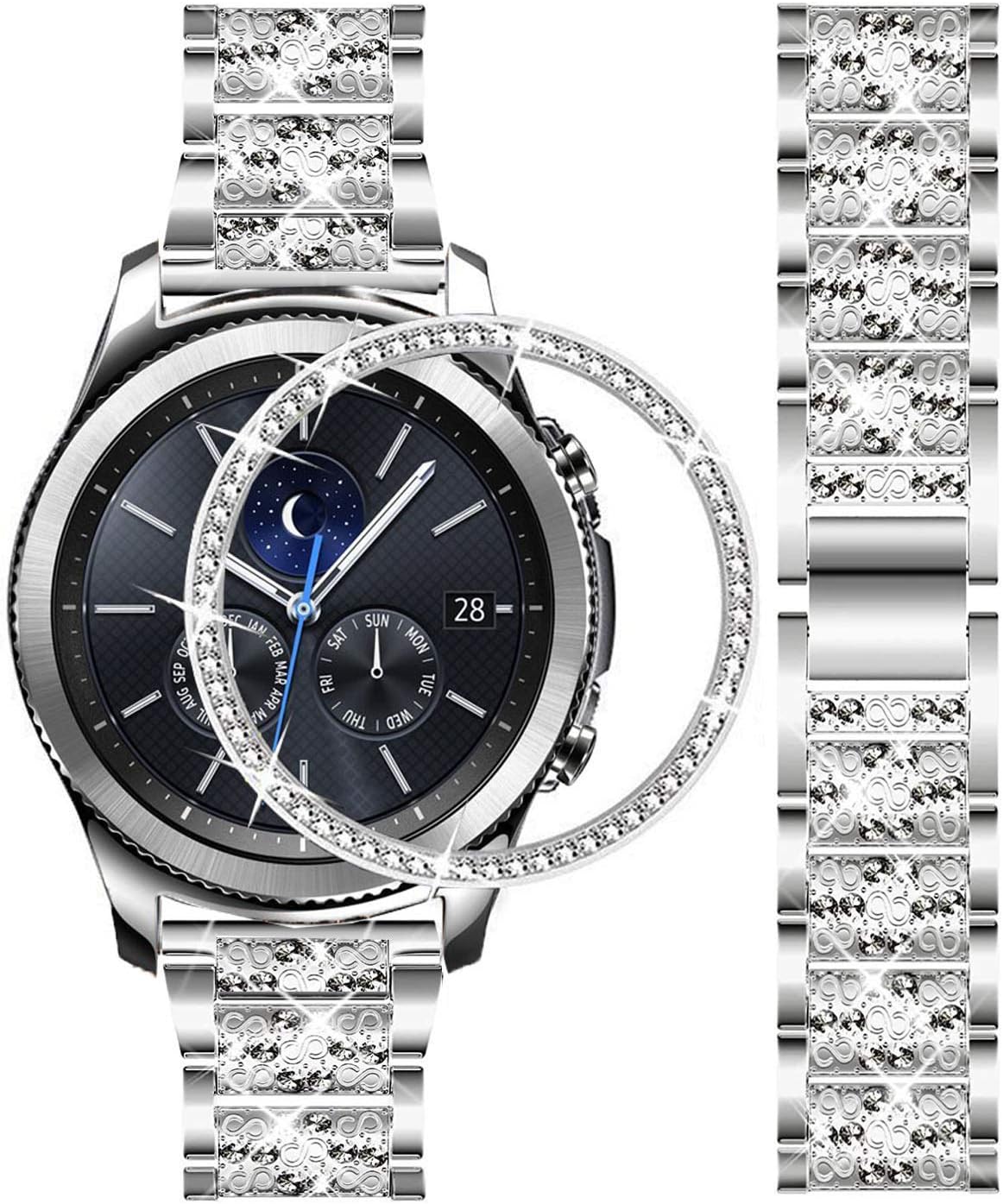 DEALELE Strap Compatible with Samsung Gear S3 Frontier / Classic / Galaxy Watch 46mm