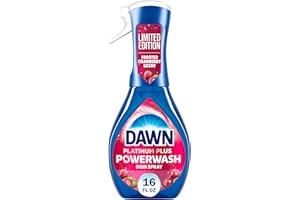 Dawn Powerwash Spray, Dish Soap, Dishwashing Liquid, Cleaning Supplies, Frosted Cranberry, 1 Starter Kit, 16 Fl Oz