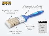 Fit For The Job 1 Inch Paint Brush Synthetic Bristles Smooth Finish Emulsion view 2