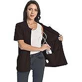Post Mastectomy Zip Shirts with Drain Pockets Surgery Recovery Must Haves Clothing Comfy Short Sleeve Shirts